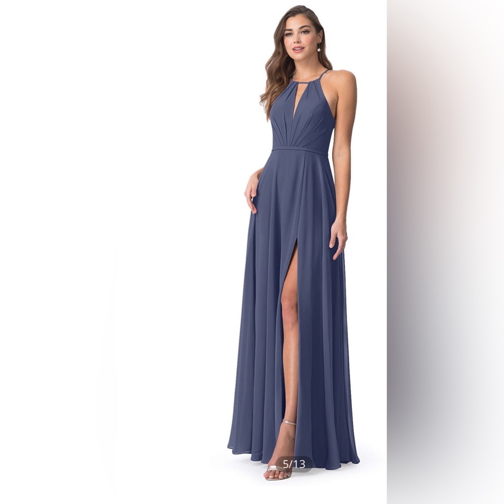NWT NEVER WORN - bridesmaid dress in dusty blue (AZAZIE EVALLEEN)